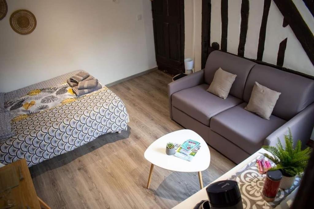 Studio Charmant Confortable Tv Centre Ville Louviers Kültér fotó