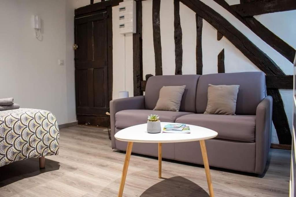 Studio Charmant Confortable Tv Centre Ville Louviers Kültér fotó