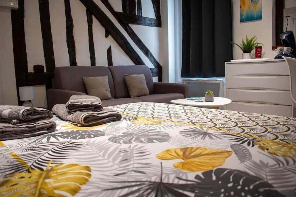 Studio Charmant Confortable Tv Centre Ville Louviers Kültér fotó